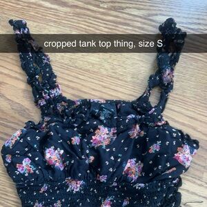Floral Cropped Tank Top